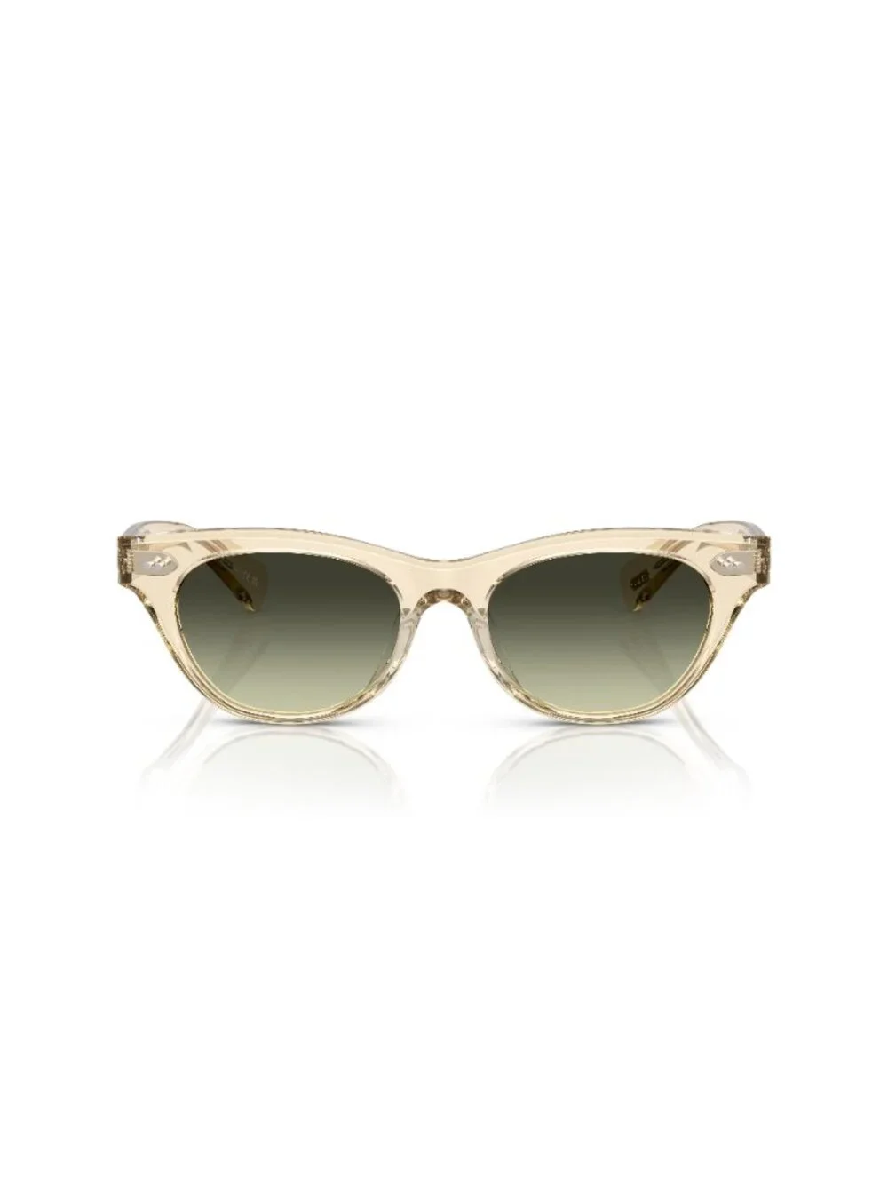 New Oliver Peoples Women's Sunglasses Multicolor Butterfly Green Lens Acetate